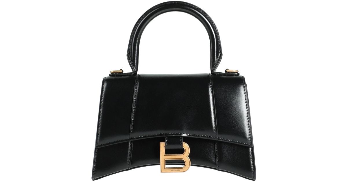 Balenciaga Leather Handbag in Black - Lyst