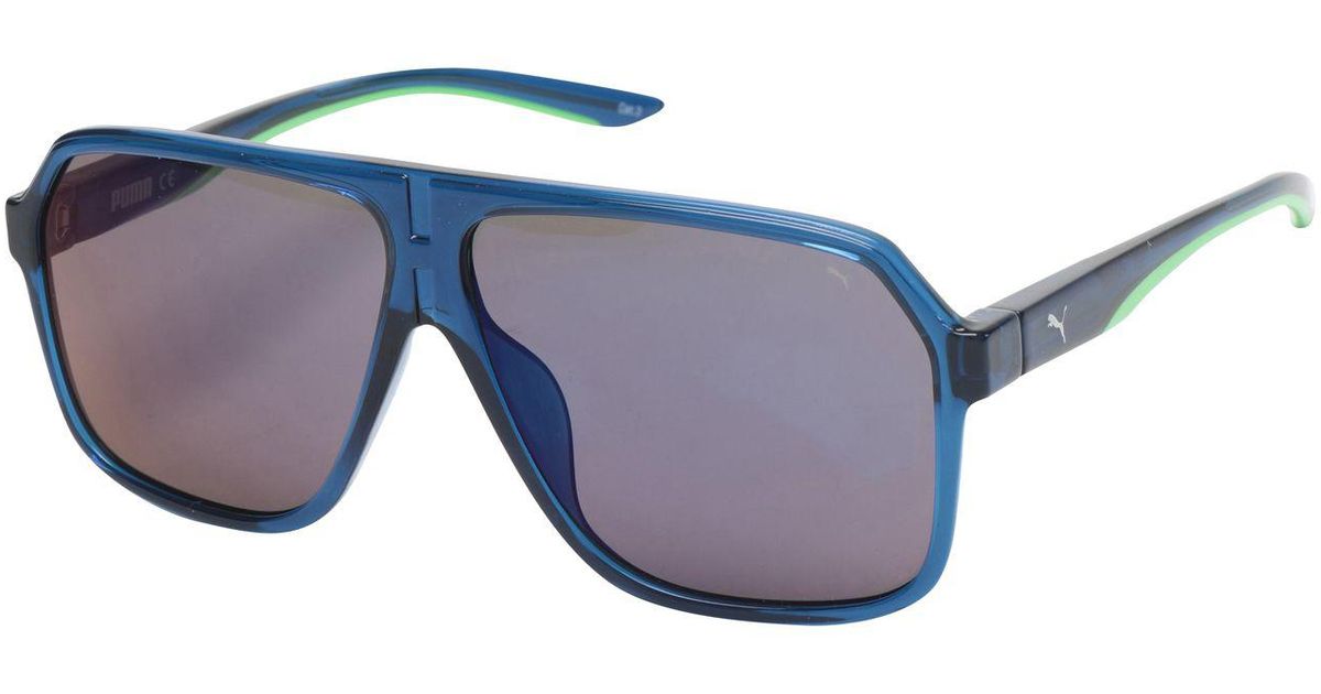 lunette de soleil puma bleu