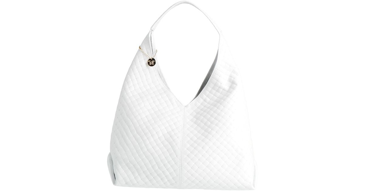 Laura Di Maggio Handbag Leather In White Lyst laura-di-maggio-handbag-leather-in-white-lyst