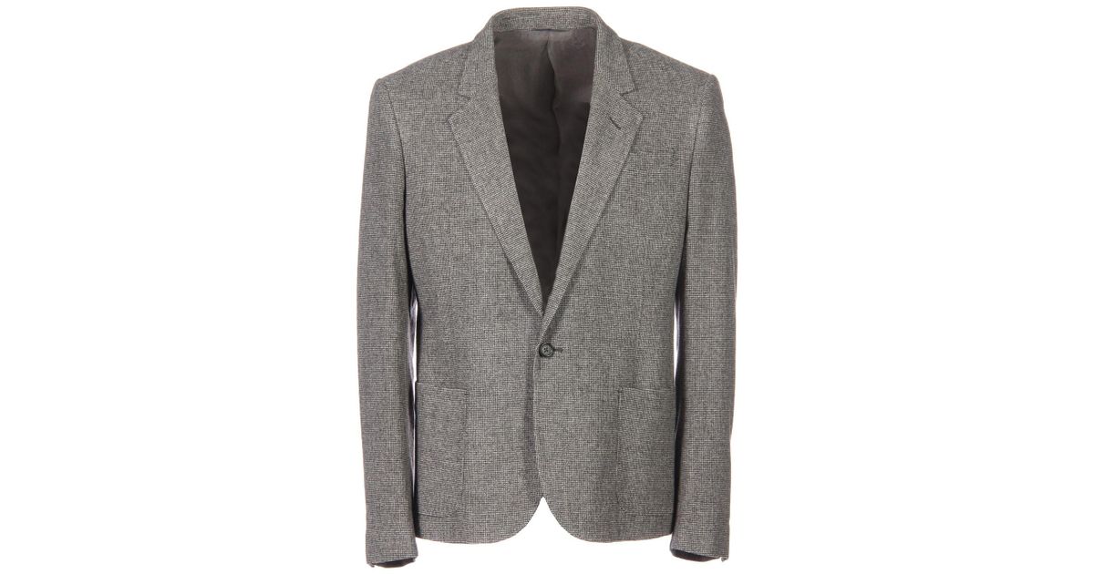 CoSTUME NATIONAL Flannel Blazer in Grey (Gray) for Men - Lyst