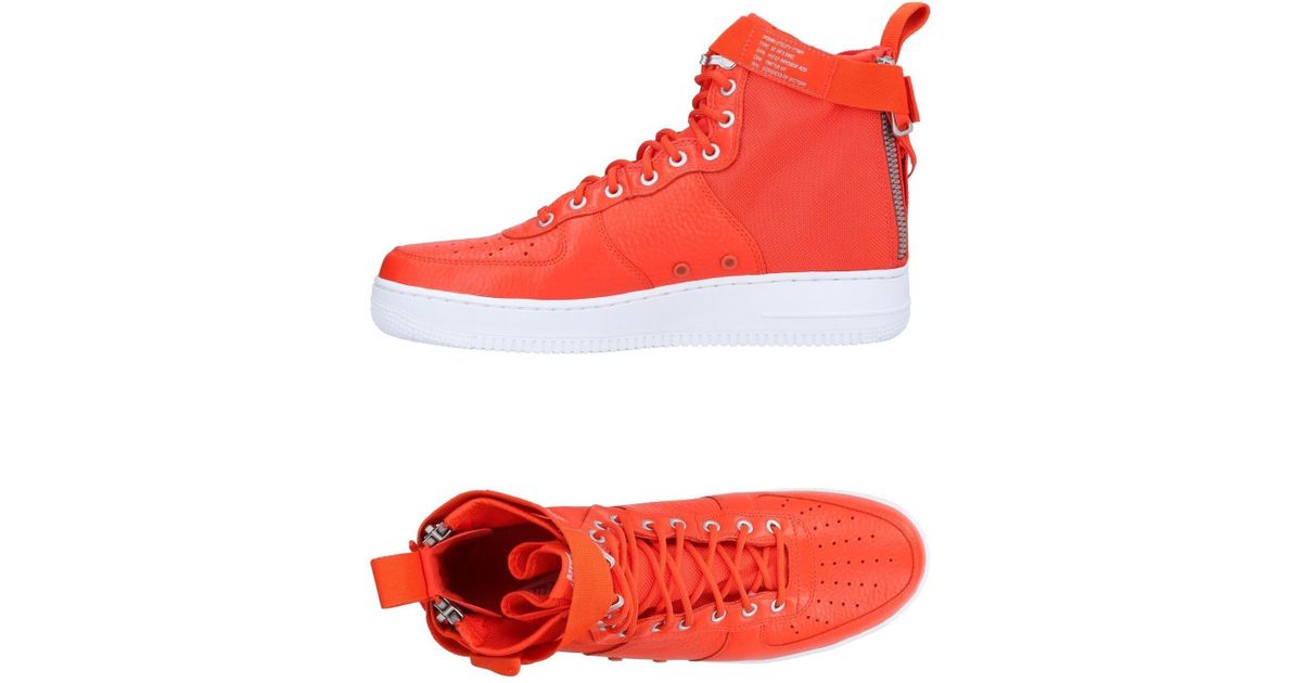 all red nike high tops