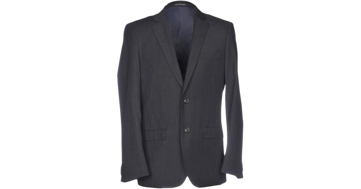 Trussardi Wool Blazer in Steel Grey (Gray) for Men - Lyst