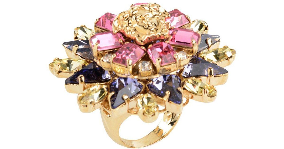 versace pink ring