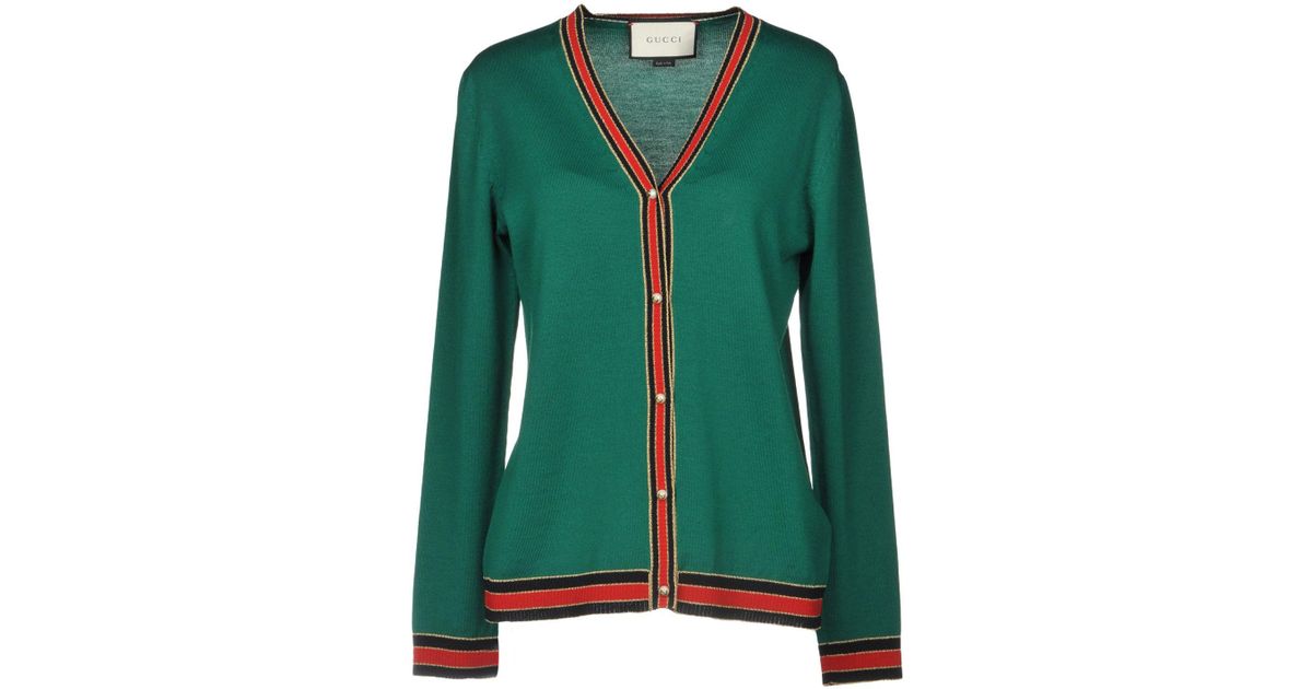 gucci green cardigan