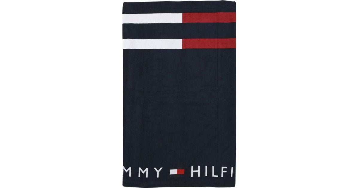 Serviette de plage Tommy Hilfiger en coloris Bleu | Lyst