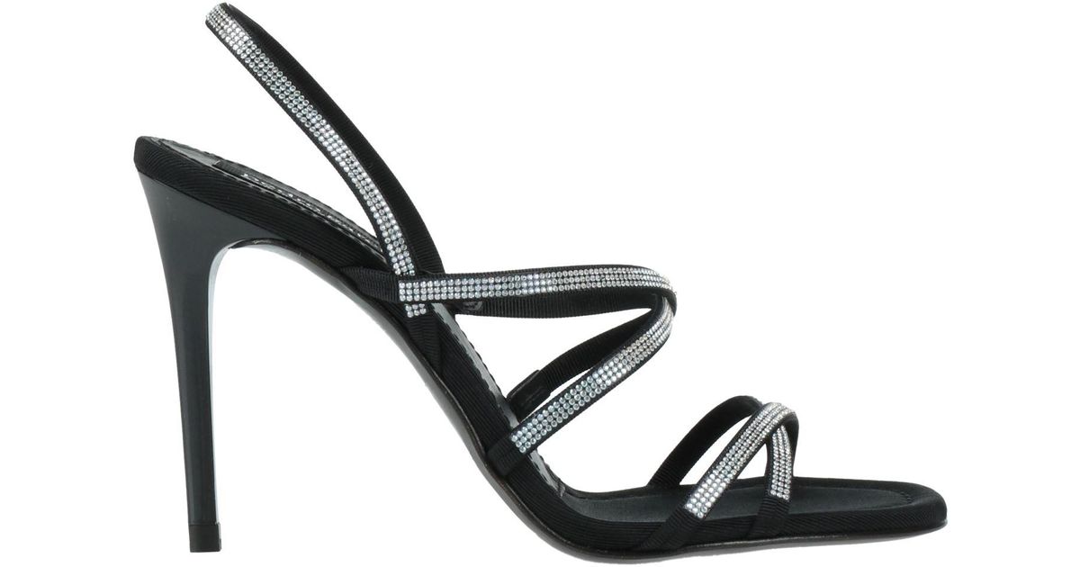 Pedro García Black Rubber Flip-Flop Sandals
