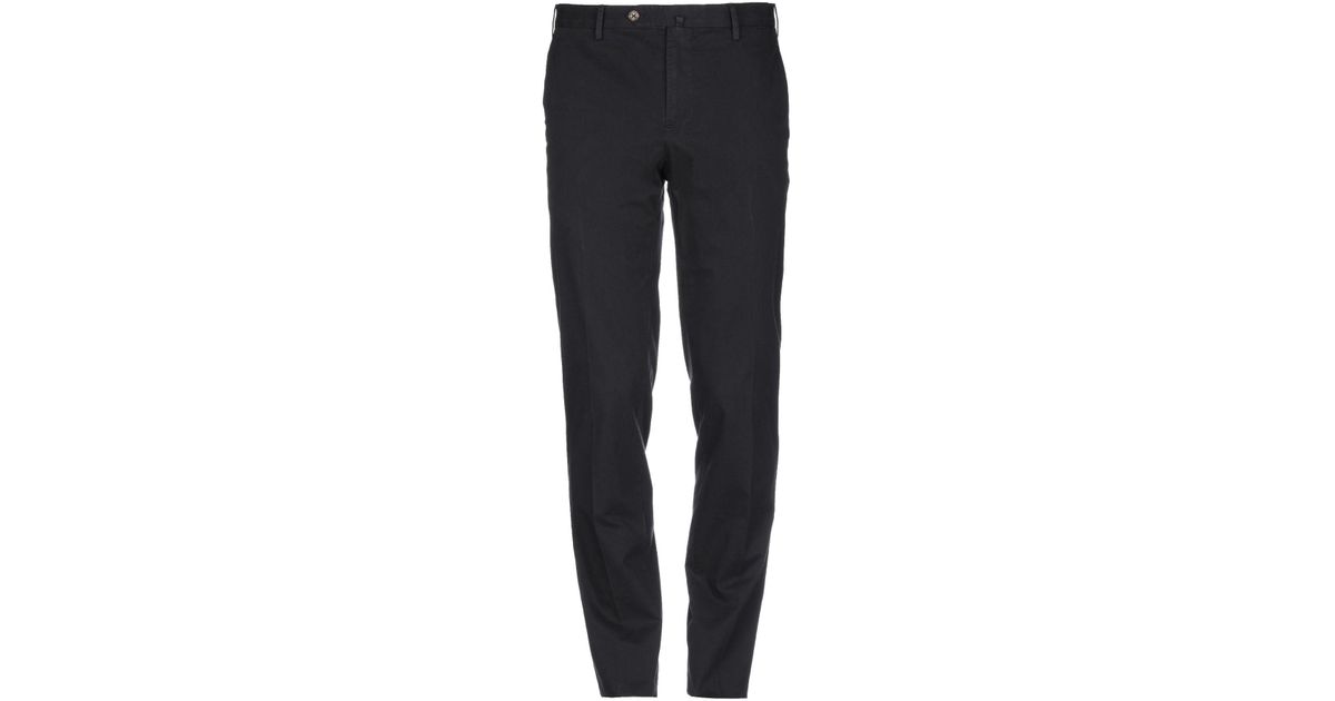 PT01 Cotton Casual Trouser in Black for Men - Lyst