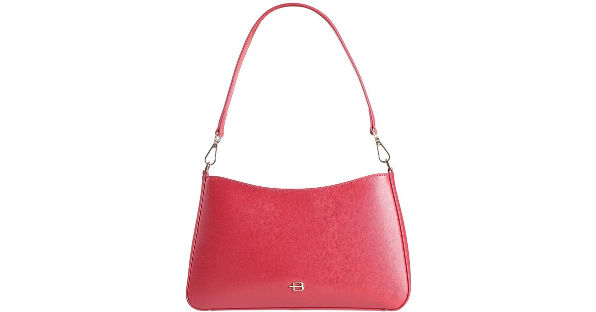 Baldinini Trend Red Leather Women Handbag