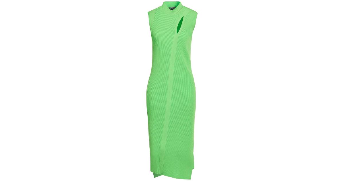 Green Versace Robe Versace Midi Dresses in Green | Lyst