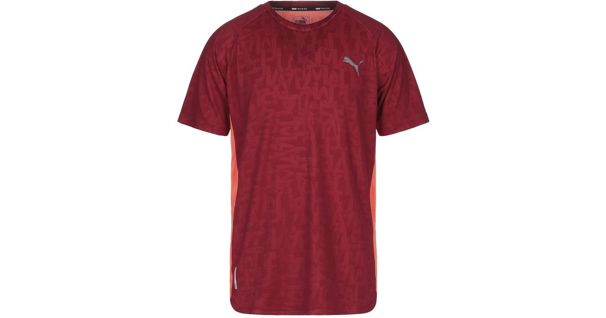 puma maroon t shirt