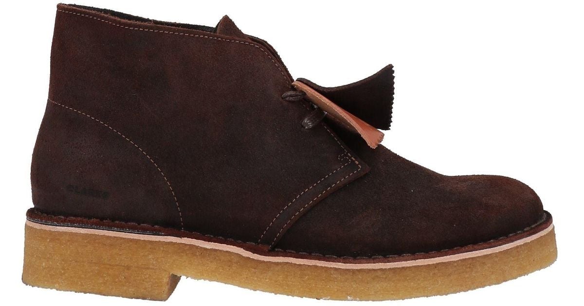 clarks brown ankle boots