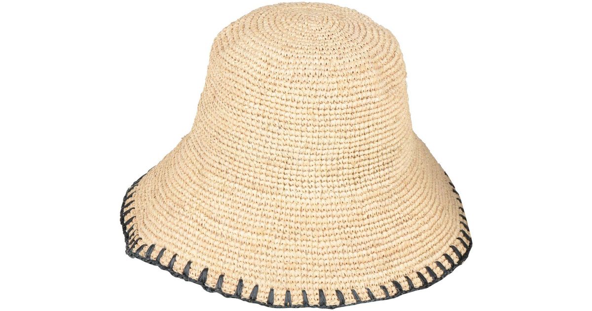 Rag & Bone Hat Natural Raffia | Lyst