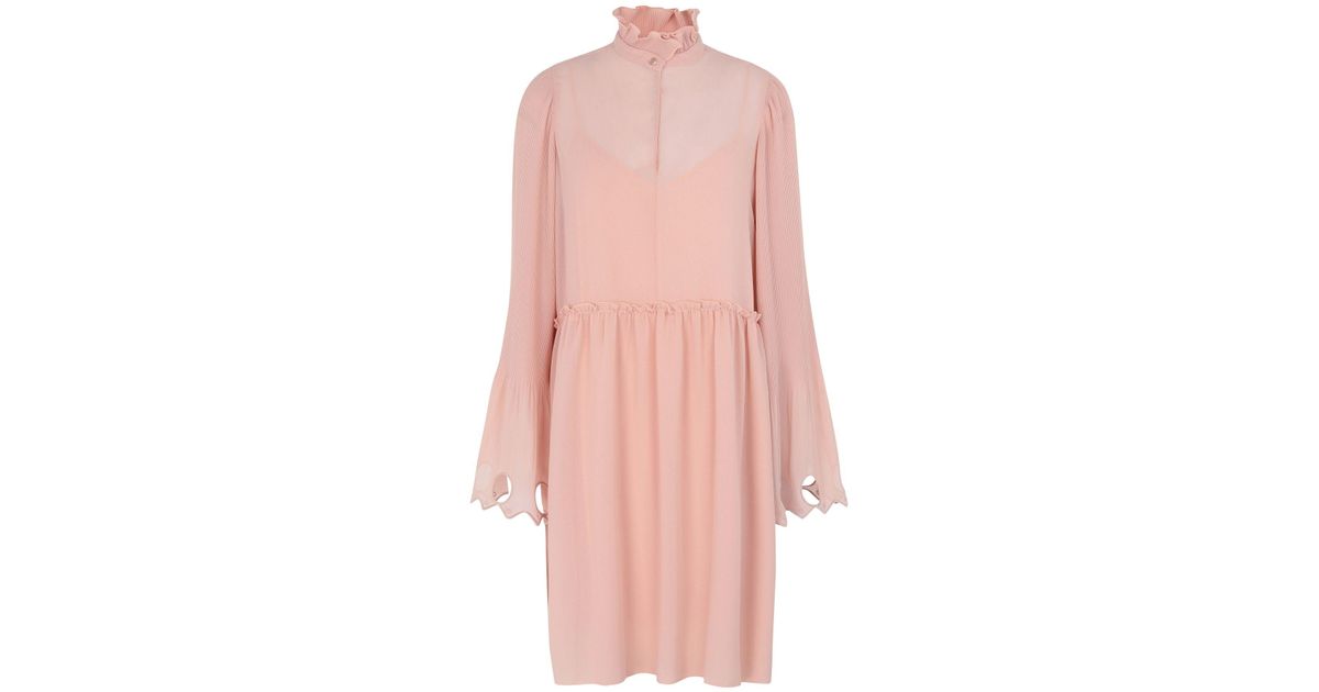 See By Chloé Synthetic Short Dress in Pastel Pink (Pink) - Lyst