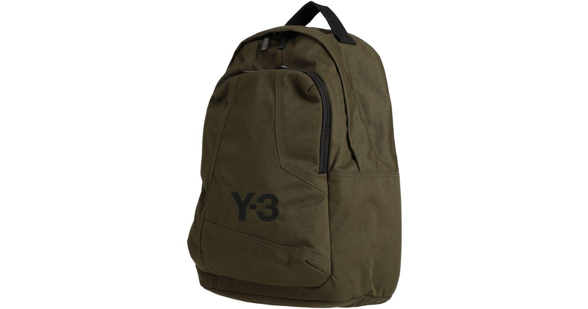 Y-3 Military Backpack Recycled Polyester in Green for Men | Lyst