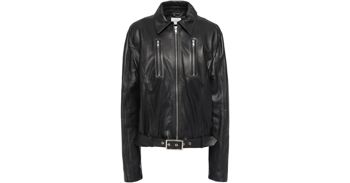 Magda Butrym Leather Jacket in Black - Lyst