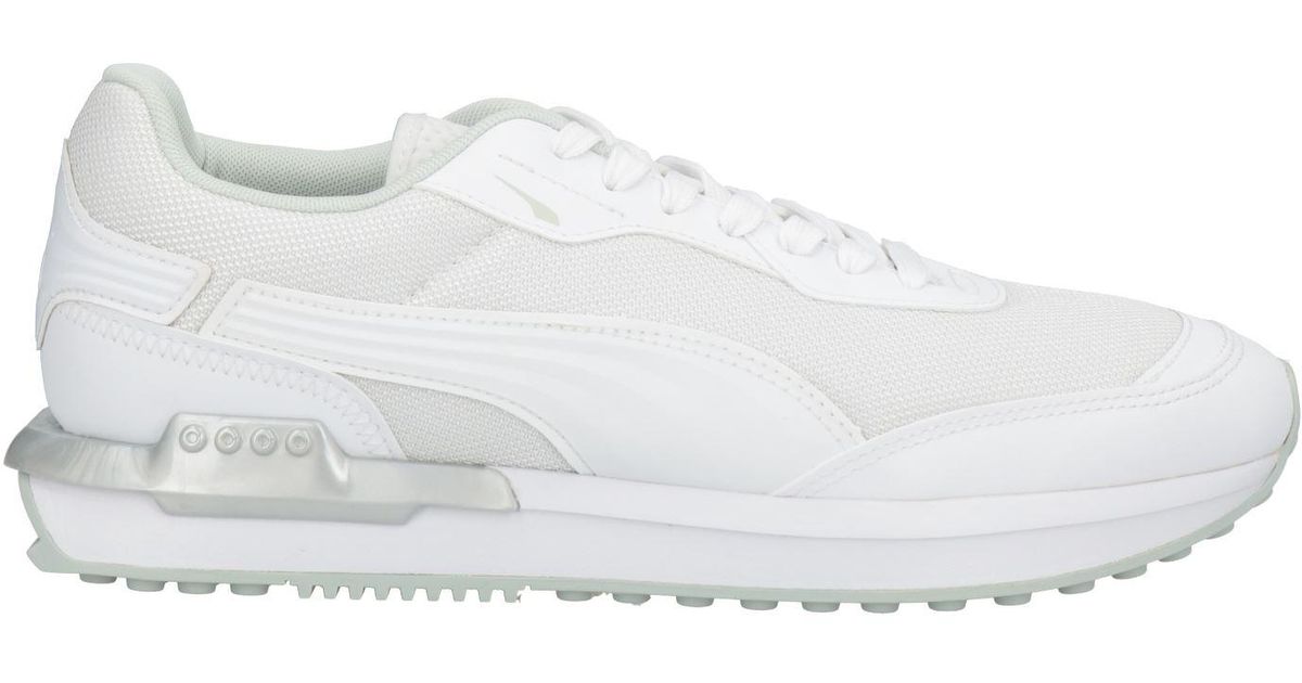 jd white puma trainers