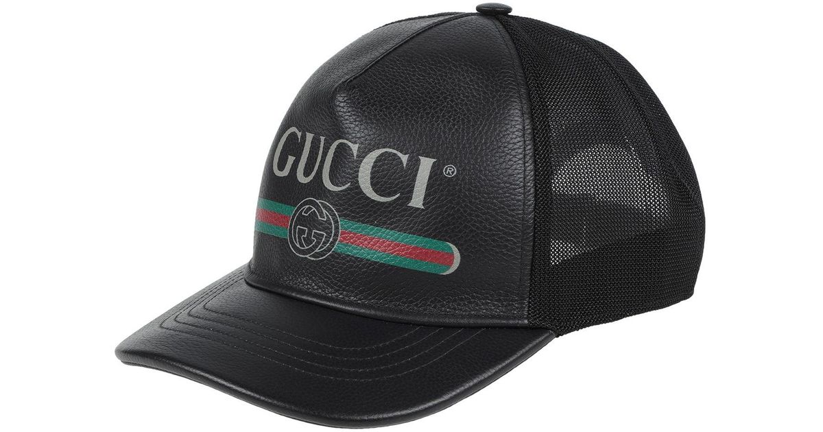 black gucci hat men