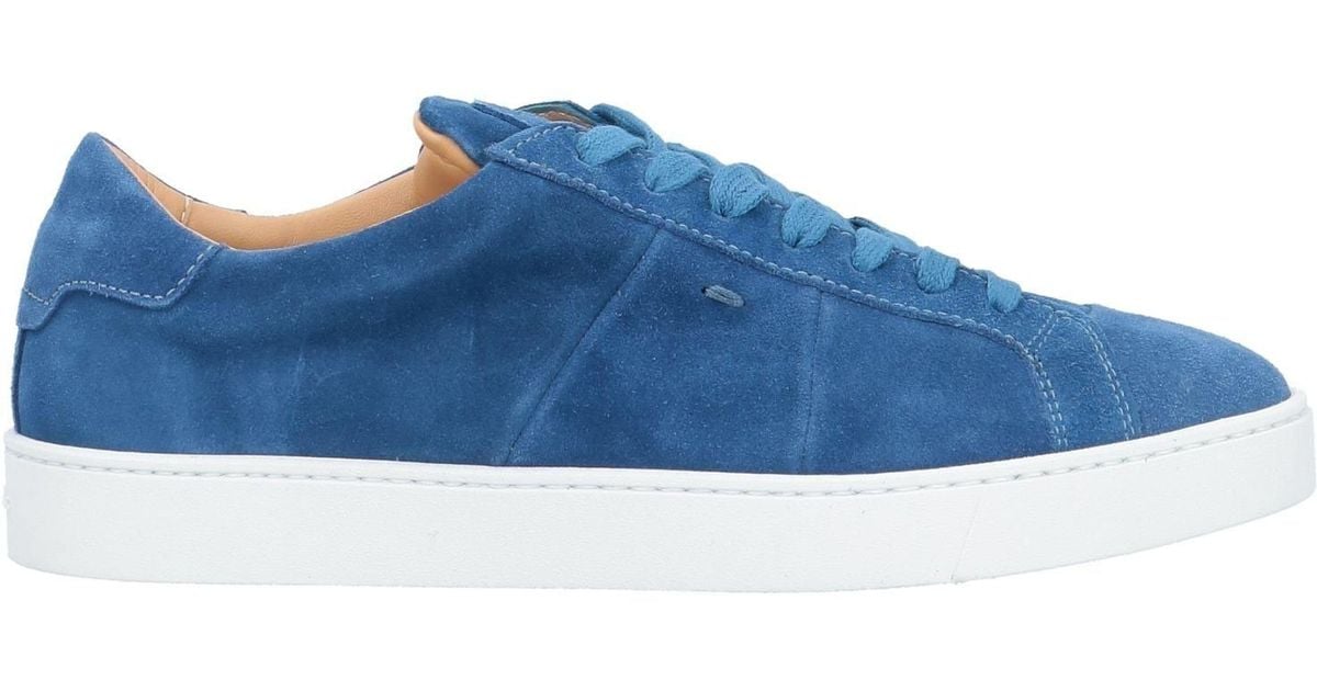Santoni Low-tops & Sneakers in Turquoise (Blue) for Men - Lyst