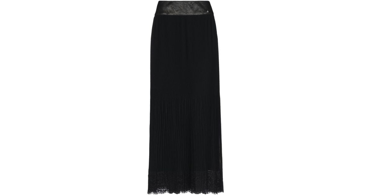 22 Maggio By Maria Grazia Severi Lace Long Skirt in Black - Lyst