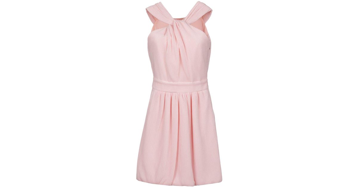 Boutique Moschino Cotton Short Dress in Pink - Lyst