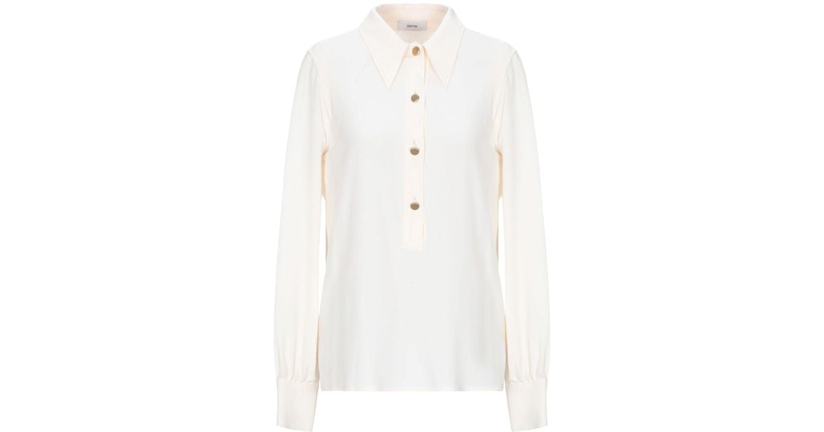 Mauro Grifoni Silk Shirt in Ivory (White) - Lyst