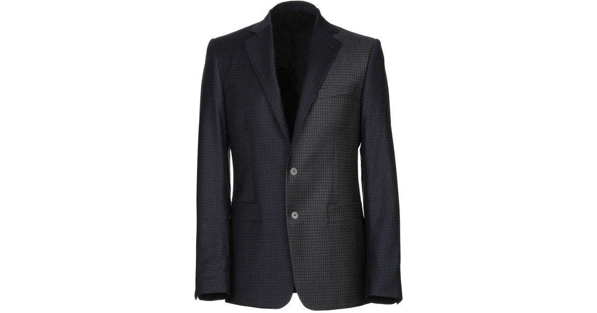 Cedric Charlier Wool Suit Jacket in Dark Blue (Blue) for Men - Lyst