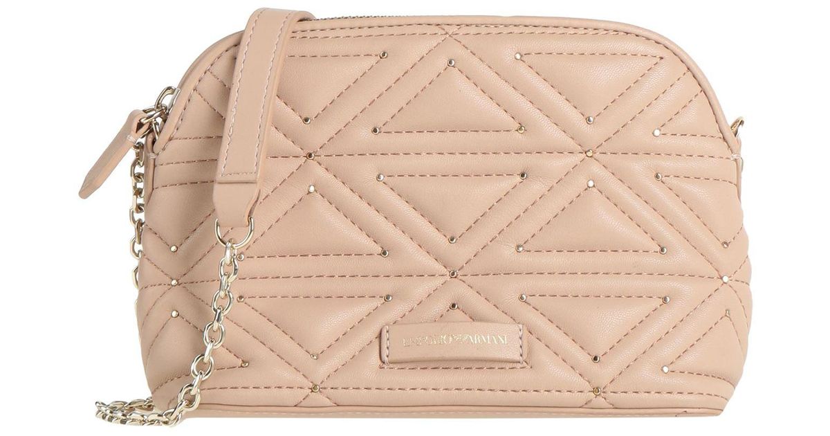 Emporio Armani Crossbody Bag in Natural Lyst