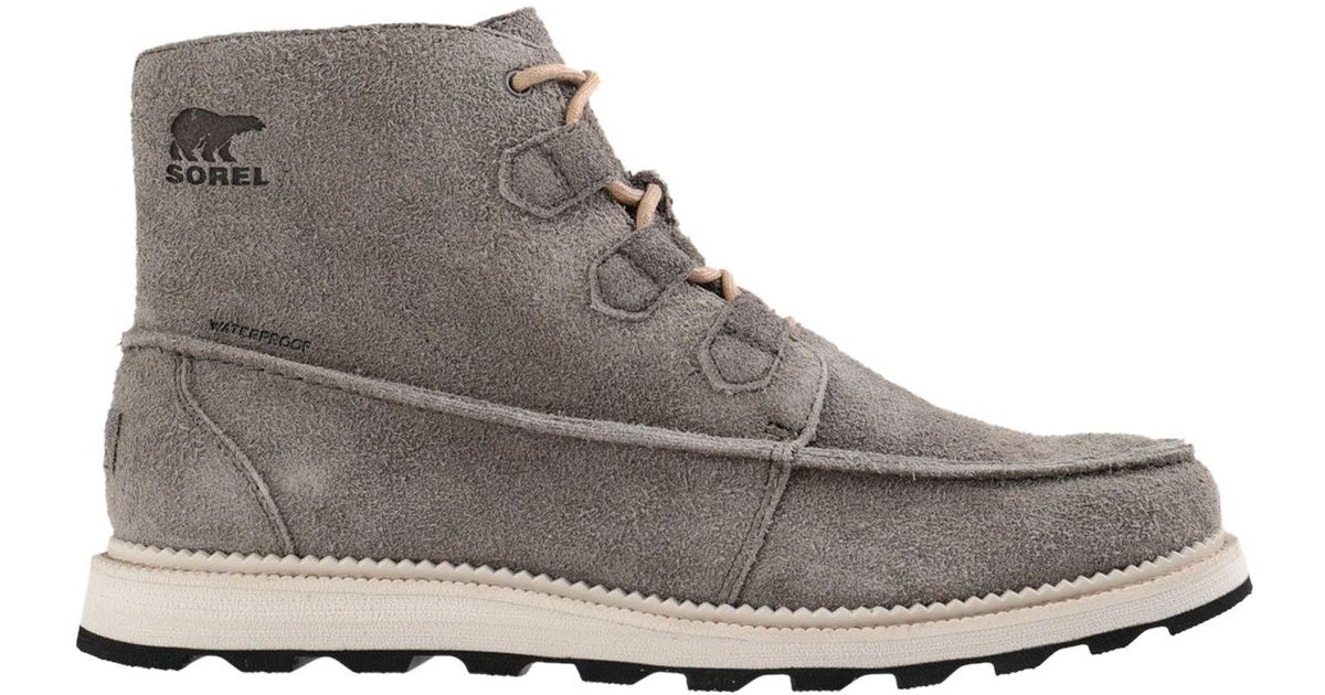 sorel tan and grey boots
