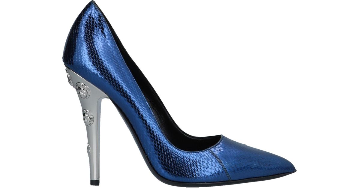 Versus Leather Court in Blue Lyst