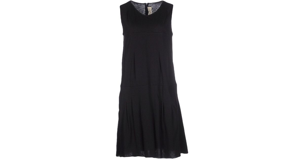 Marni Cotton Short Dress in White (Black) - Lyst