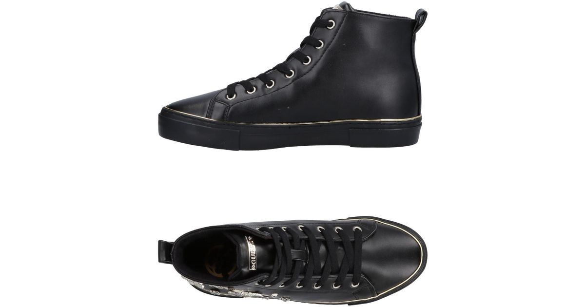 guess black high top sneakers
