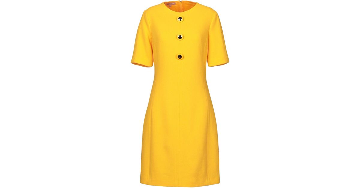 Michael Kors Knee-length Dress in Yellow - Lyst