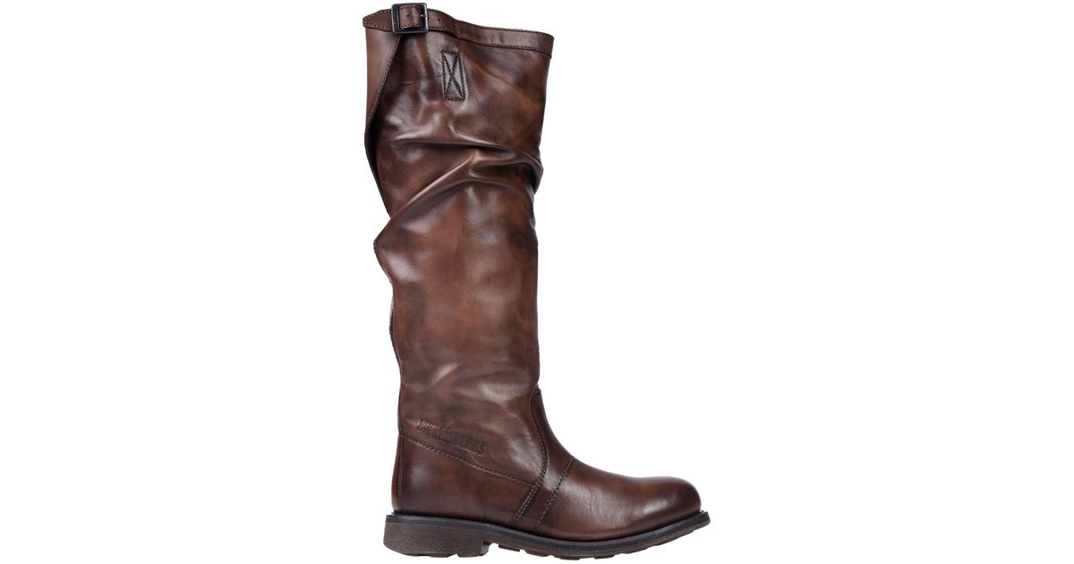 Bikkembergs Leather Boots in Brown - Lyst