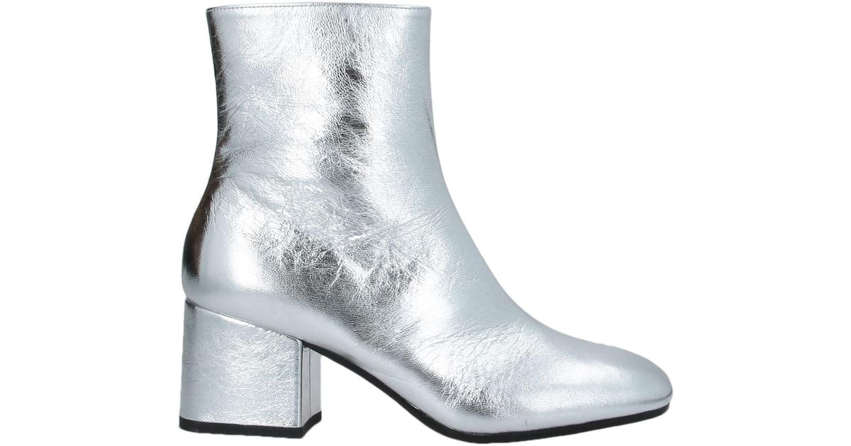 Marni Ankle Boots in Silver (Metallic) - Lyst