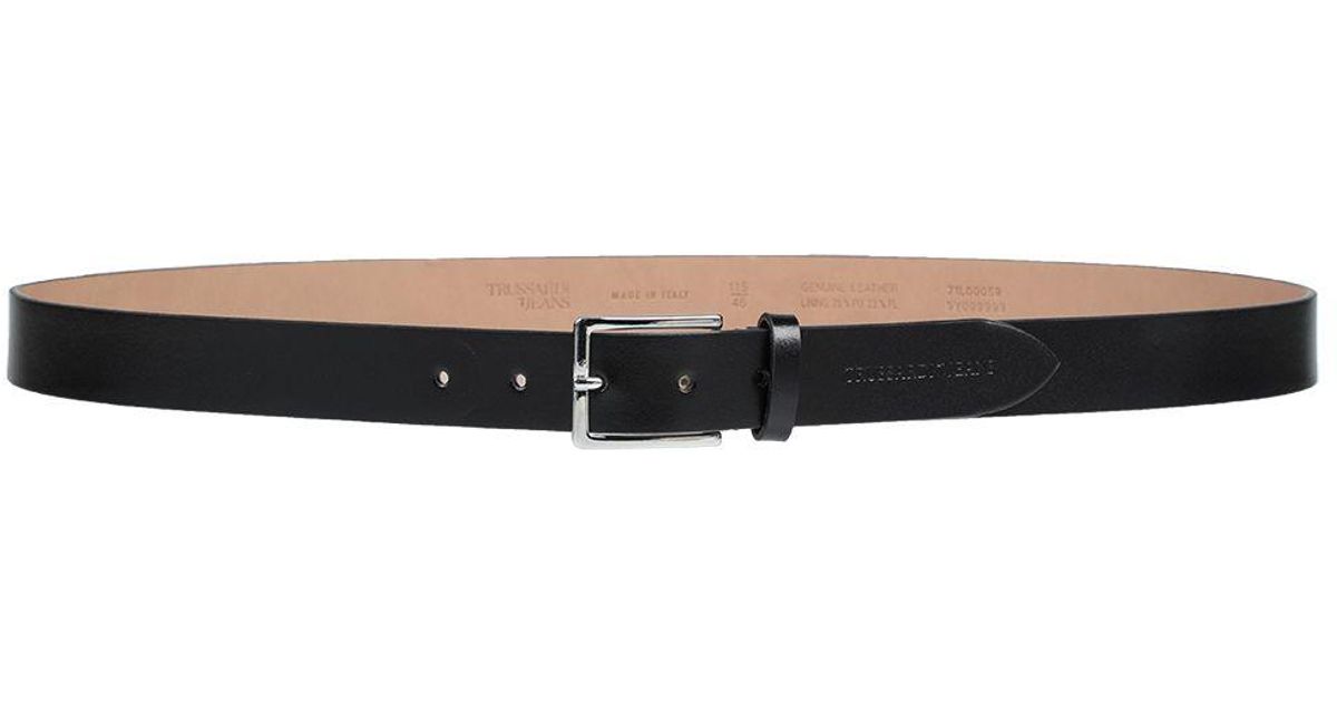 Trussardi Leather Belt in Black for Men - Lyst