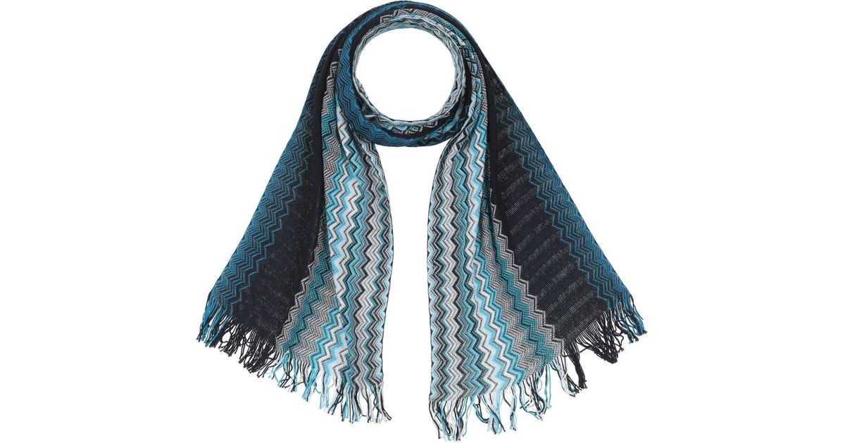 Écharpe / Châle Missoni 100% Laine - Motif Signature Multicolore - Occasion - Pour Femme