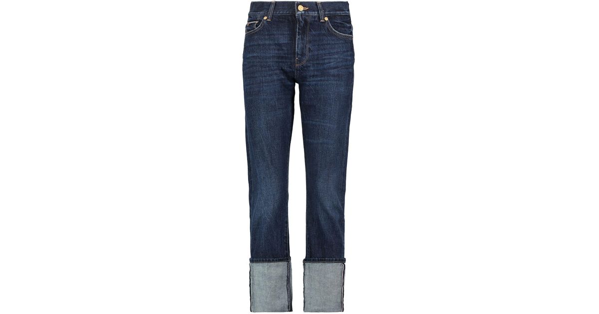 7 For All Mankind Denim Pants in Blue - Lyst