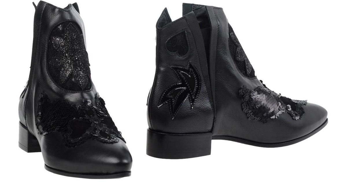 Lyst Giancarlo Paoli Ankle Boots in Black