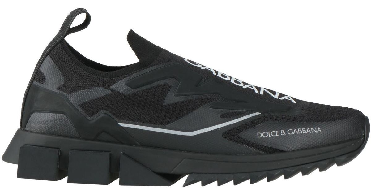 men's black dolce and gabbana trainers