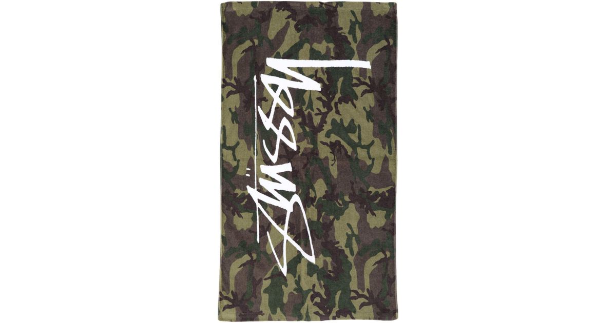Serviette De Plage Stussy Pour Homme En Coloris Green