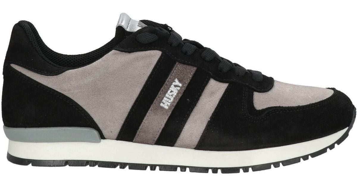 Husky Sneakers Leather in Black for Men Lyst UK