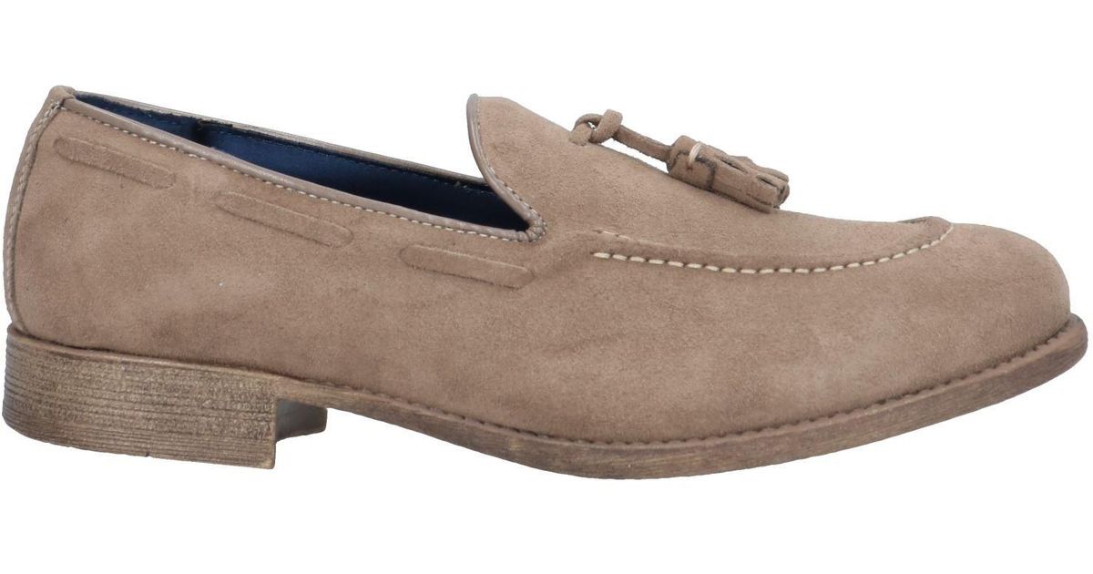 AT.P.CO Leather Loafer in Khaki (Natural) for Men Lyst