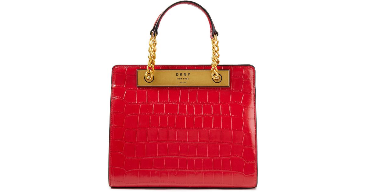 DKNY Leather Handbag in Red Lyst