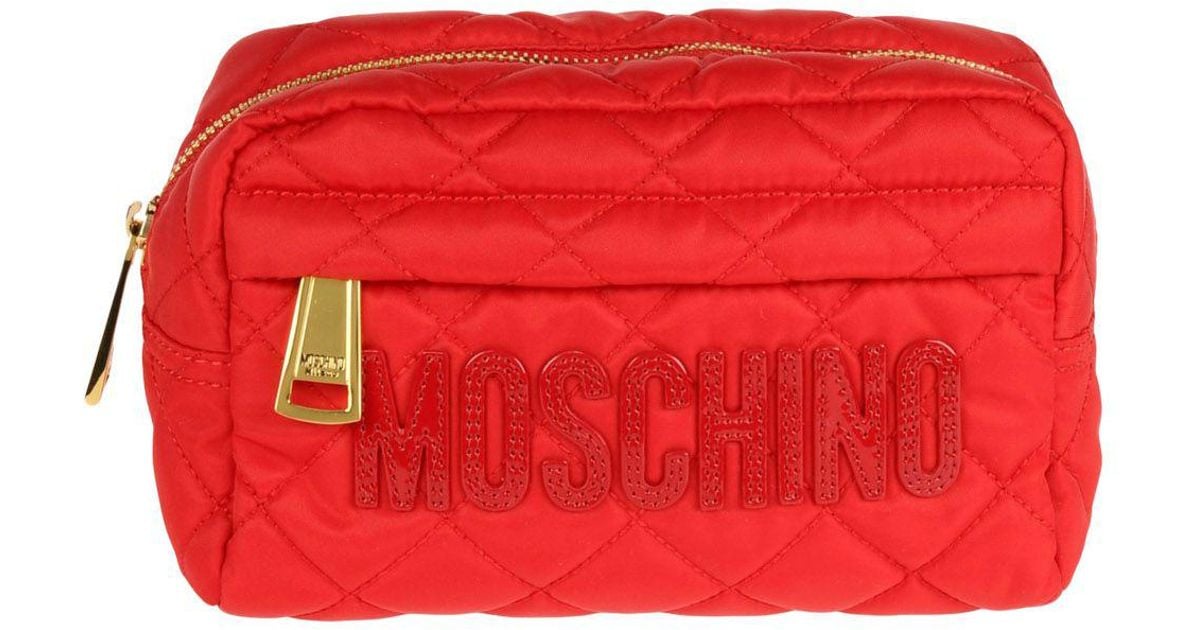 Moschino Pencil Case in Red - Lyst