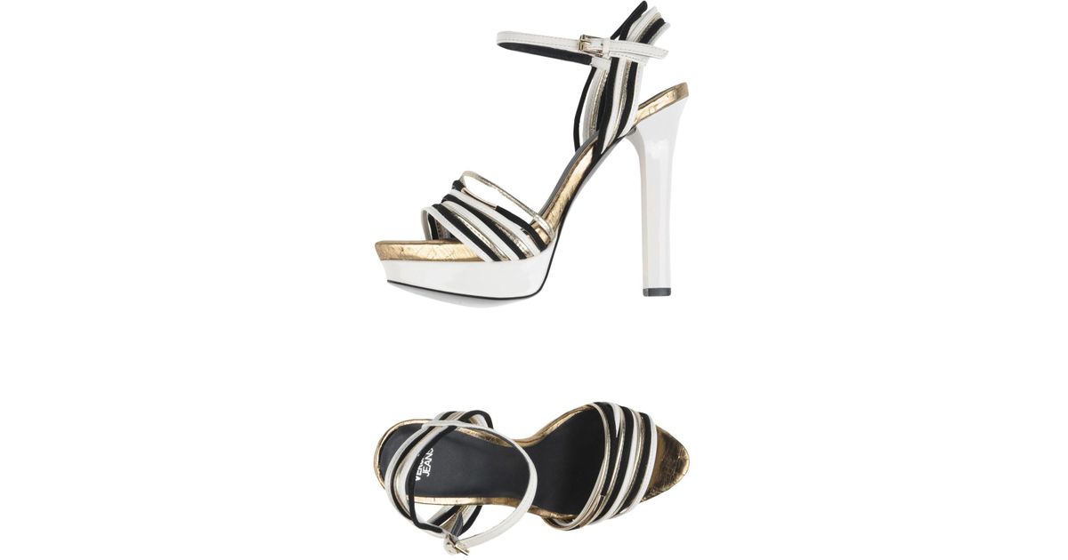 Versace Jeans Sandals in White - Lyst