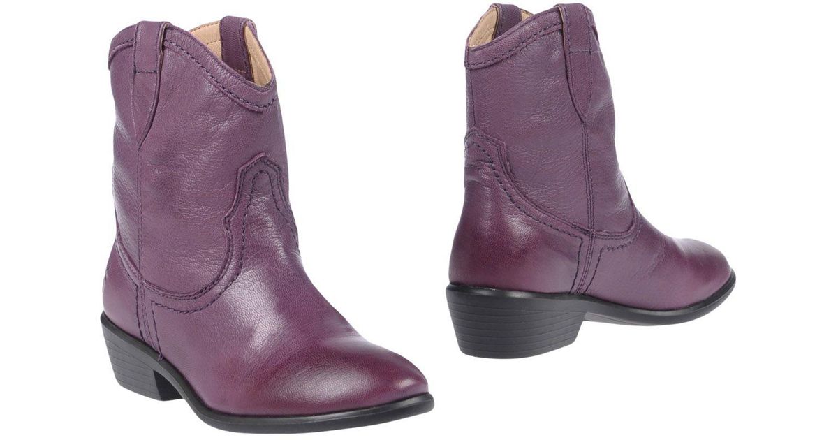 purple frye boots