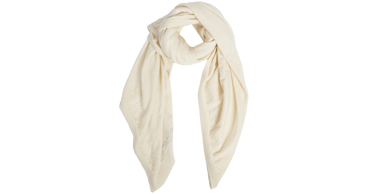 Rick Owens Scarf in White for Men | Lyst