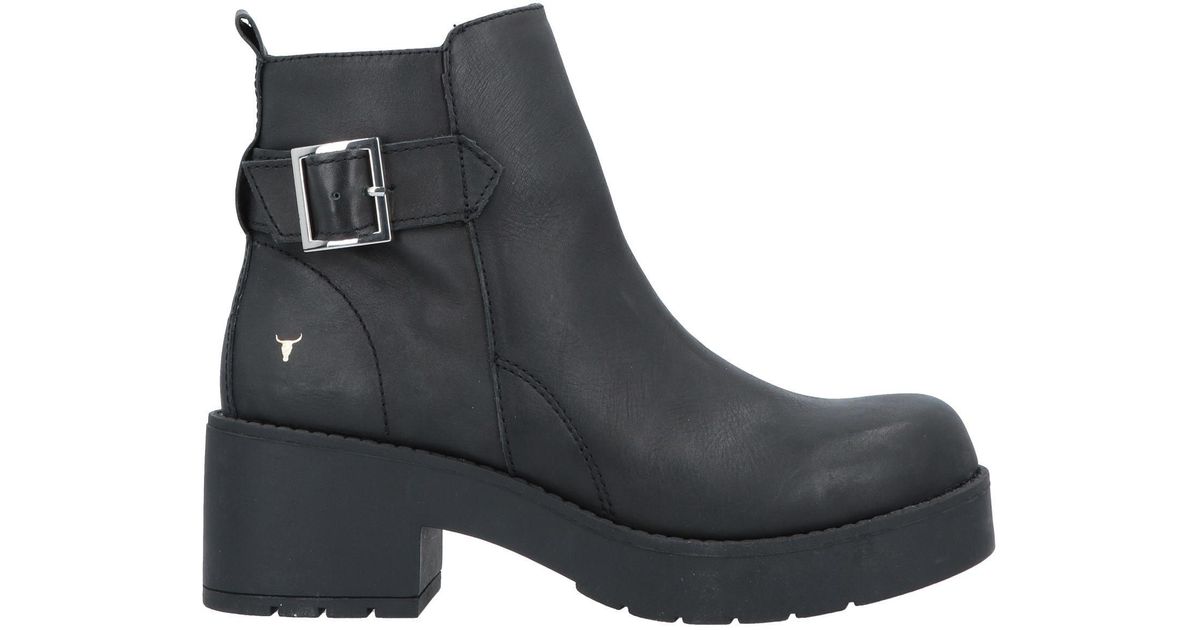 Windsor Smith Leather Ankle Boots in Black - Lyst