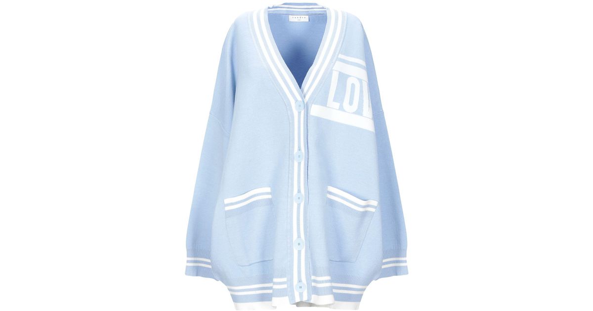 Sandro Cardigan in Blue | Lyst
