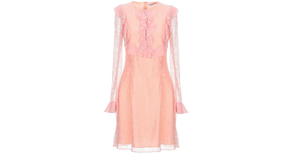 Blumarine Synthetic Short Dress in Pink - Lyst